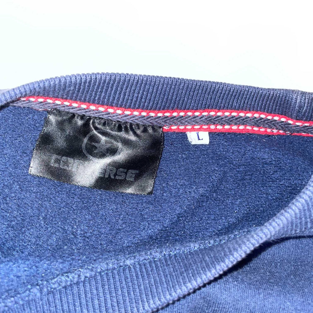 Vintage men Converse navy blue crew neck sweatshirt in L| L28 W22| SKU 5557