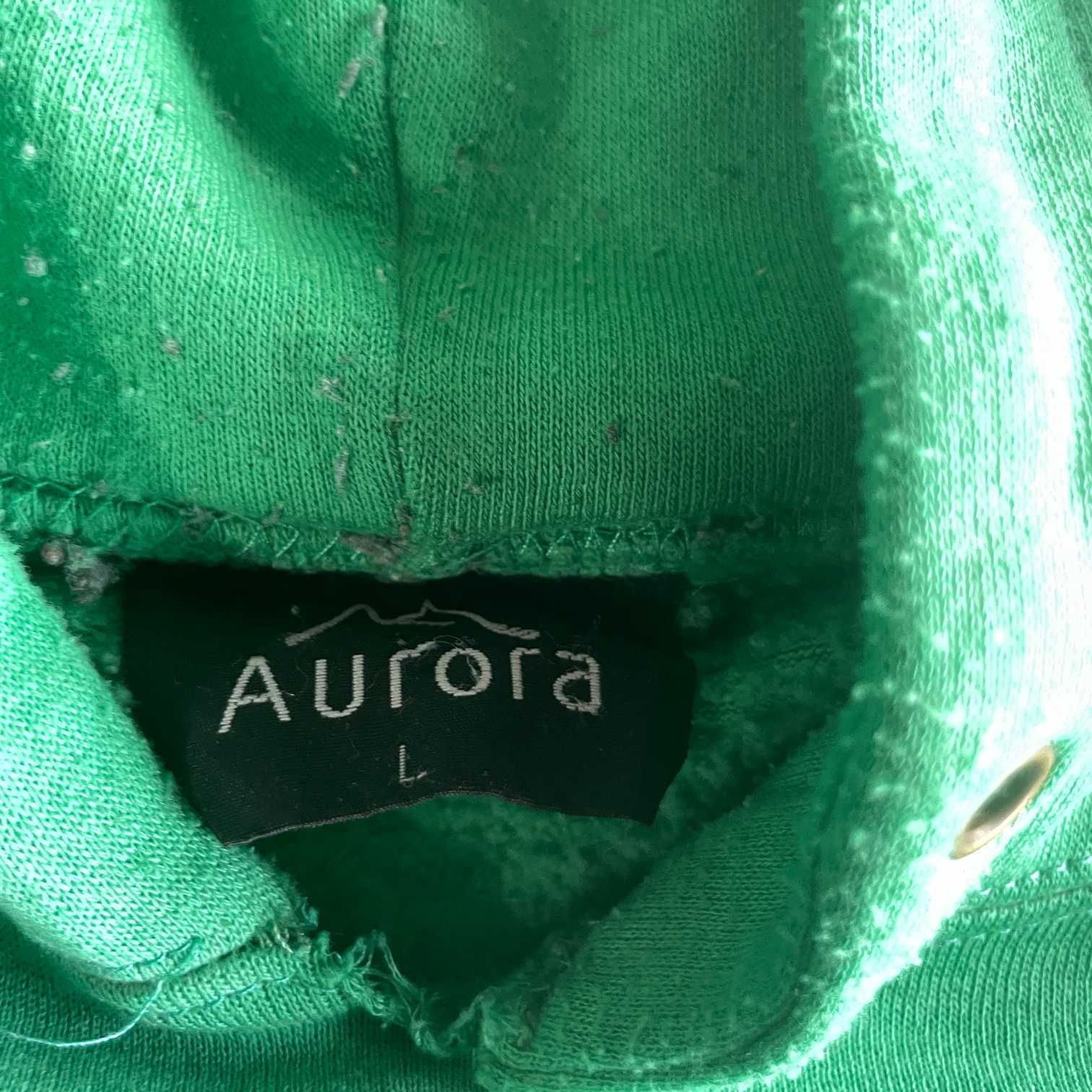 Vintage men Aurora green Skydivers graphics hoodie in L| L27 W20|SKU 5561