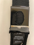 Vintage Superdry black leather mens buckle belt