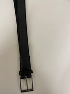 Vintage black leathers men belt