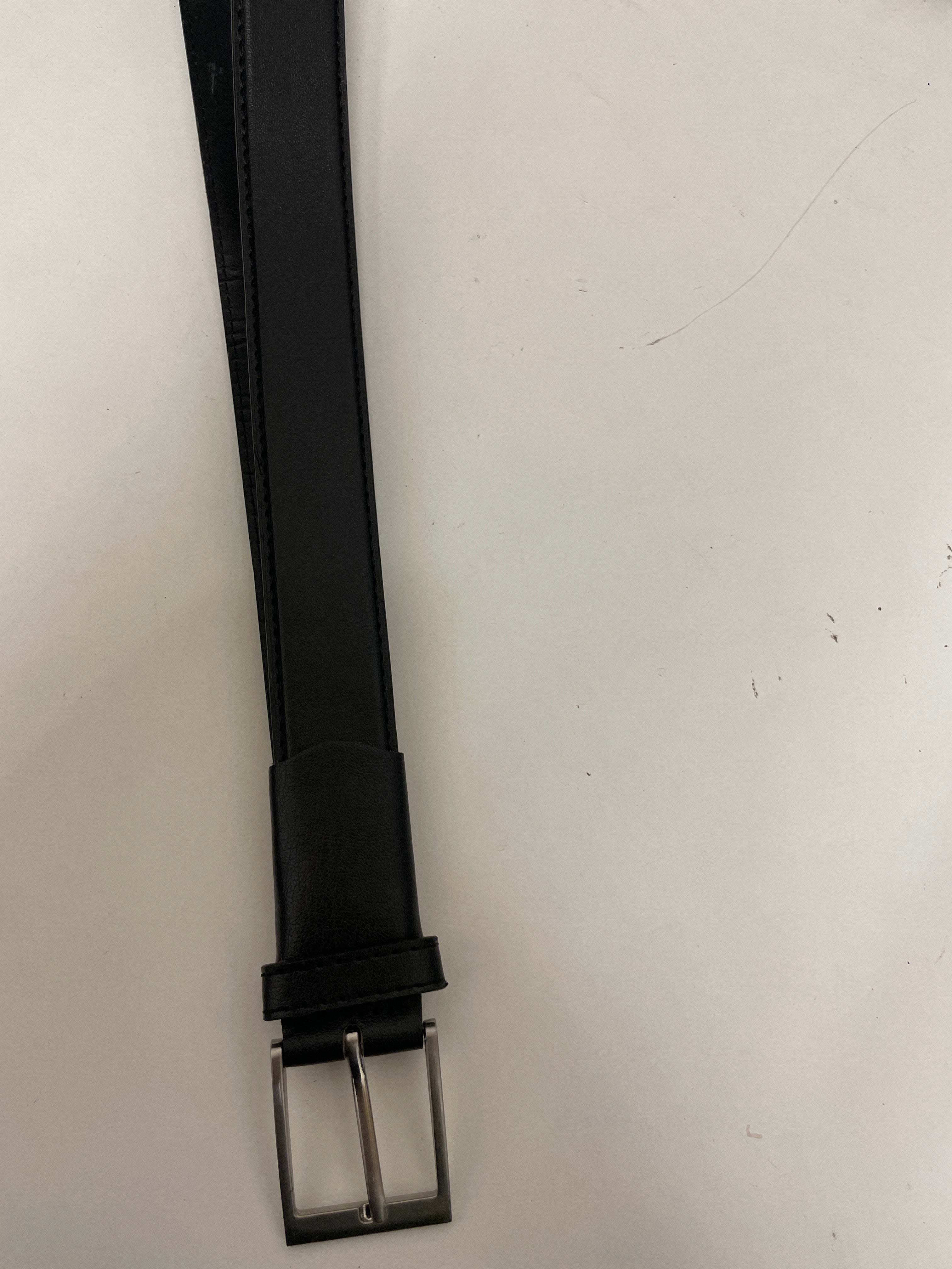 Vintage black leathers men belt