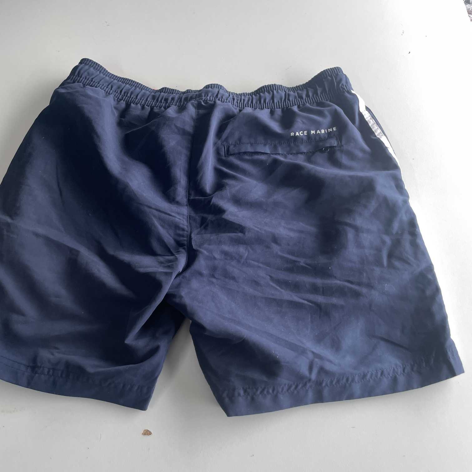 Vintage men Race marine navy blue bermuda short in M|L6 W30|SKU 5575