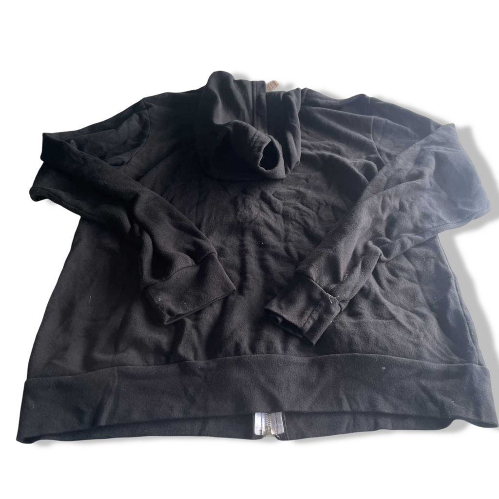 Vintage men Navigator full zip regular fit black hoodie in L| L28 W19 |SKU 5578