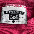 Vintage men Lee Heavyweight red crew neck sweatshirt in L|L27 W20|SKU 5581