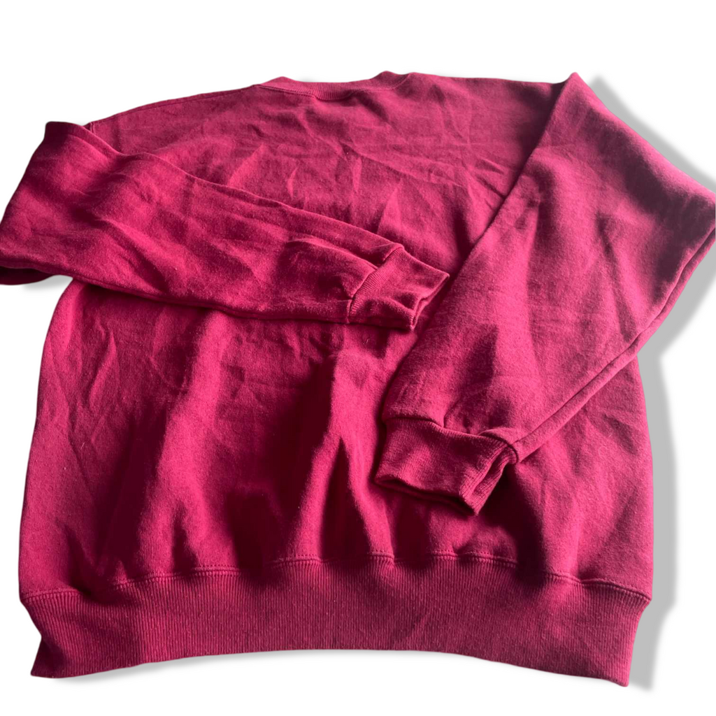 Vintage men Lee Heavyweight red crew neck sweatshirt in L|L27 W20|SKU 5581