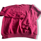 Vintage men Lee Heavyweight red crew neck sweatshirt in L|L27 W20|SKU 5581