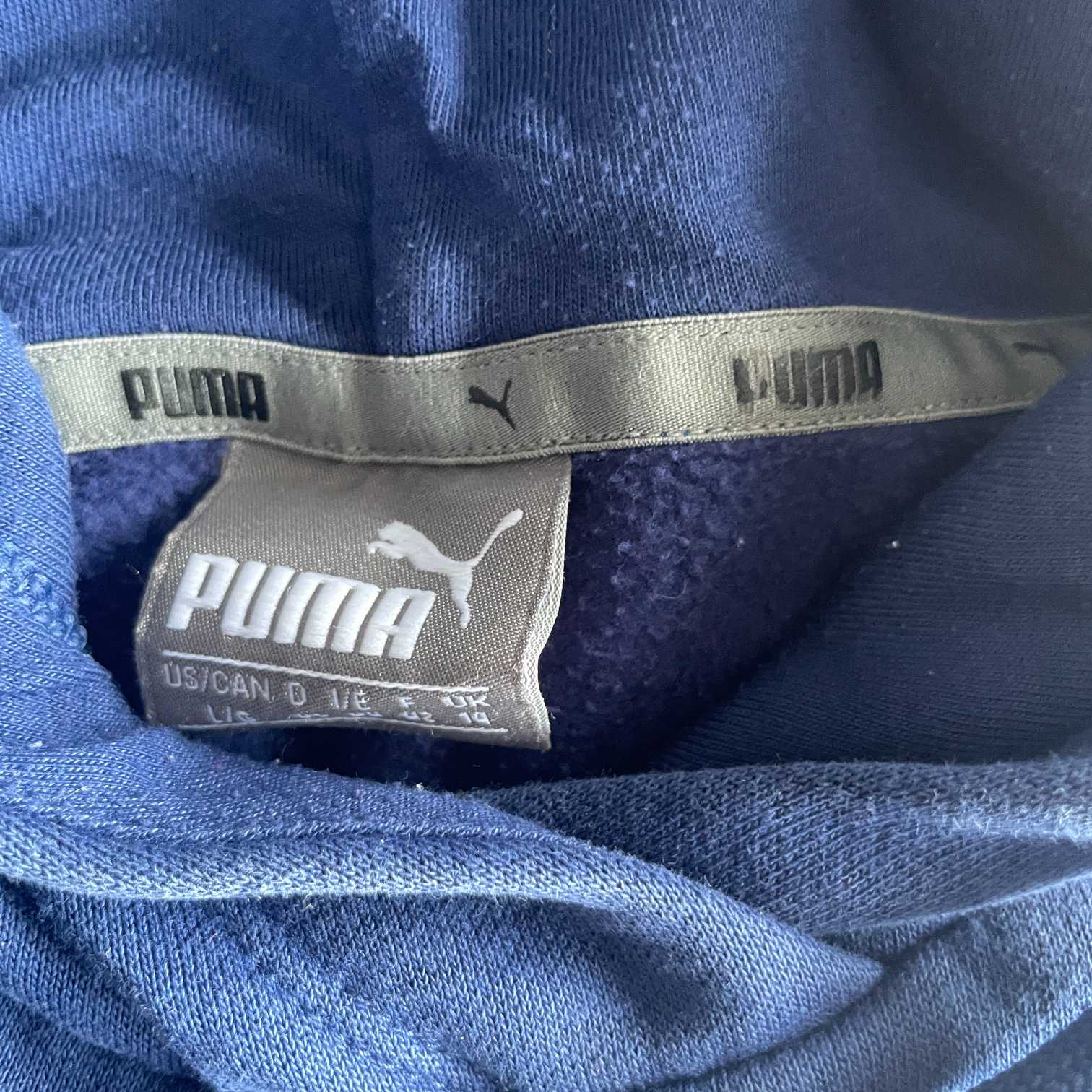 Vintage women puma regular fit blue hoodie in L|L24 W18|SKU 5582