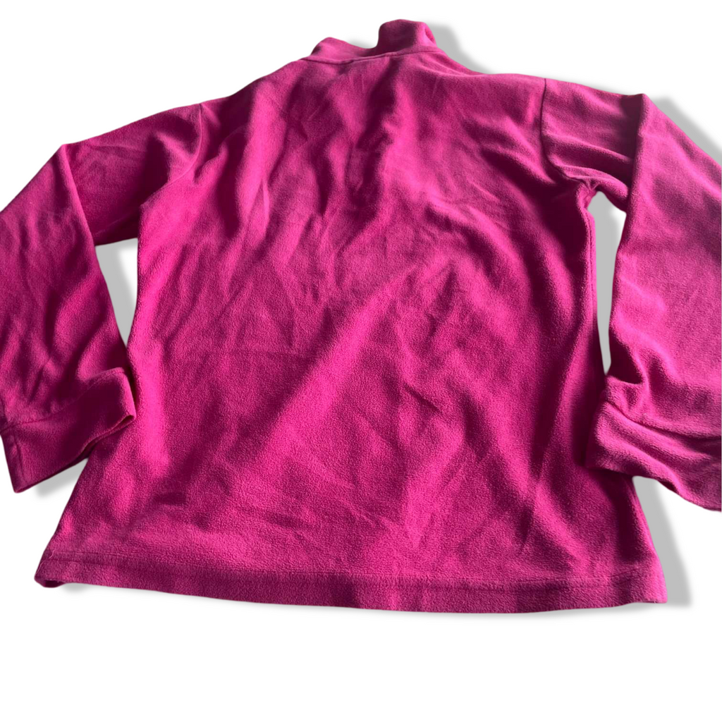 Vintage women trespass pink fleece 1/4 zip high neck sweater in XS|L26 W17|SKU 5583