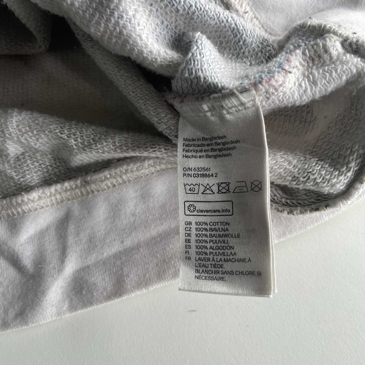 Vintage L.O.G.G Cream floral print women crew neck sweatshirt in M|L24 W19|SKU 5584