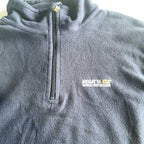 Vintage men Regatta great outdoor  navy blue 1/4 zip high neck fleece sweater in XL|L30 W23|SKU 5586