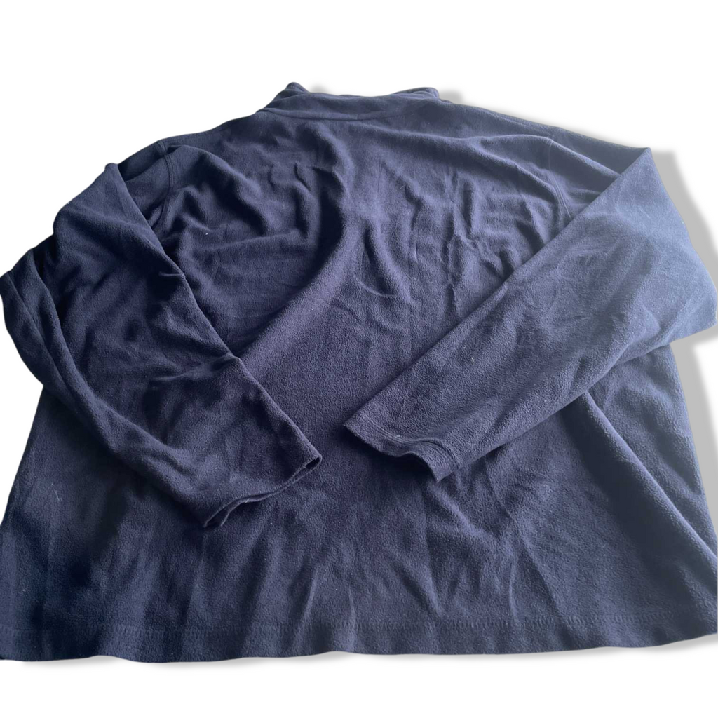Vintage men Regatta great outdoor  navy blue 1/4 zip high neck fleece sweater in XL|L30 W23|SKU 5586