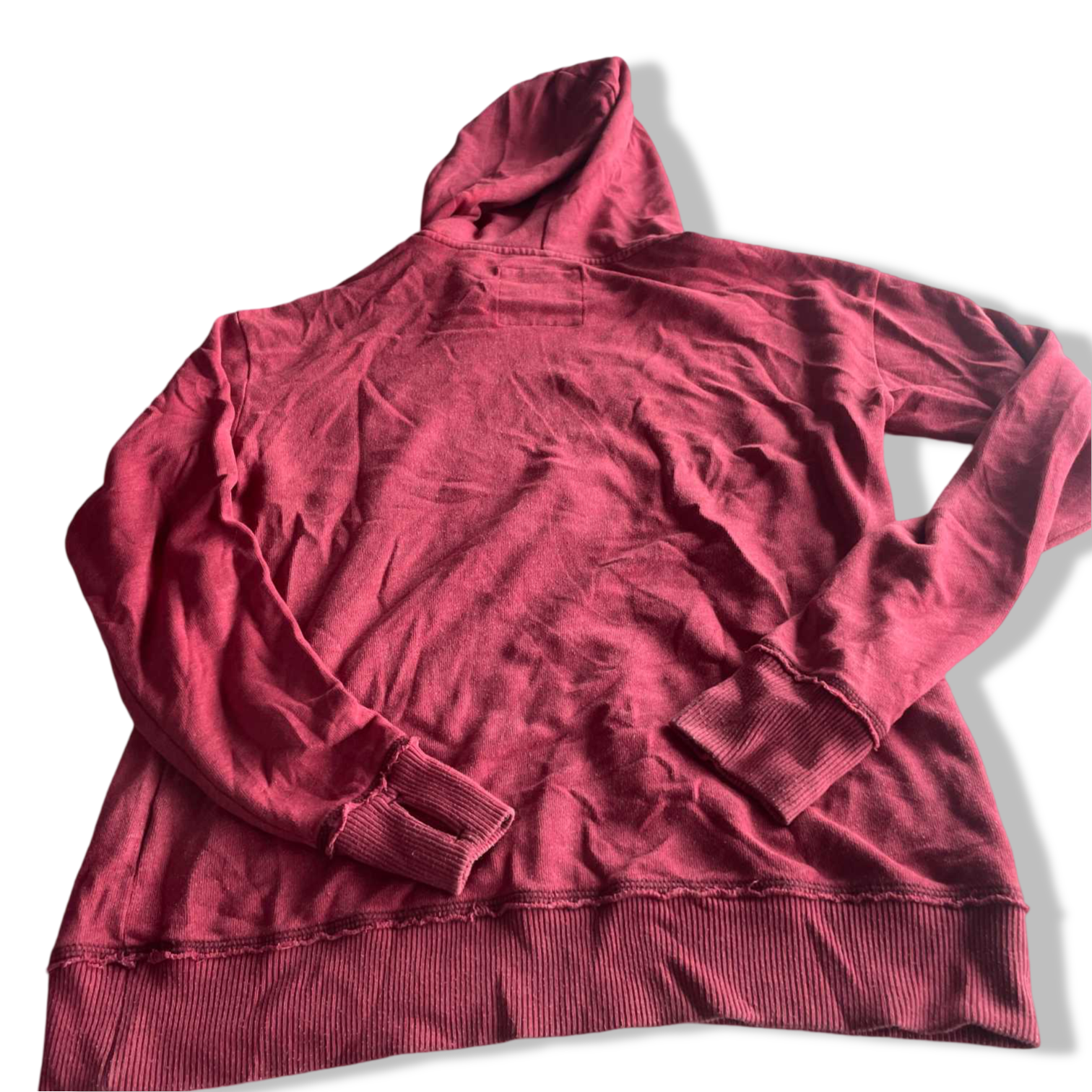 Vintage men red Hollister california graphics hoodie in M| L25 W19|SKU 5587