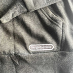 Vintage men grey Sergio Tacchini full zip drawstring hoodie in S|L 27 W20| SKU 5589