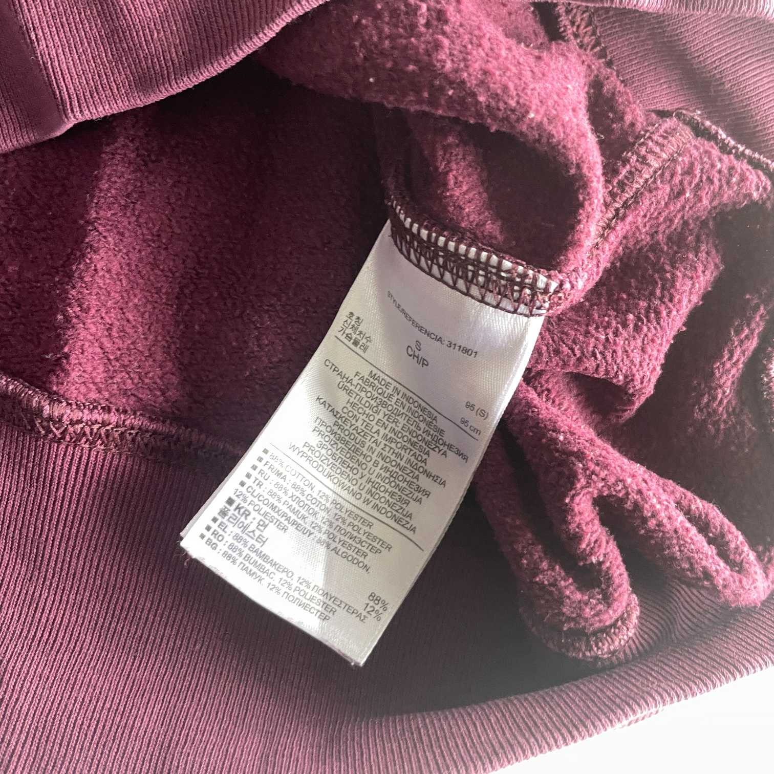 Vintage men Gap burgundy cotton sweatshirt in M|L26 W20|SKU 5592