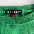 Vintage men Free beat south end the Indiana graphics green crew neck sweatshirt in L|L25 W20|SKU 5593
