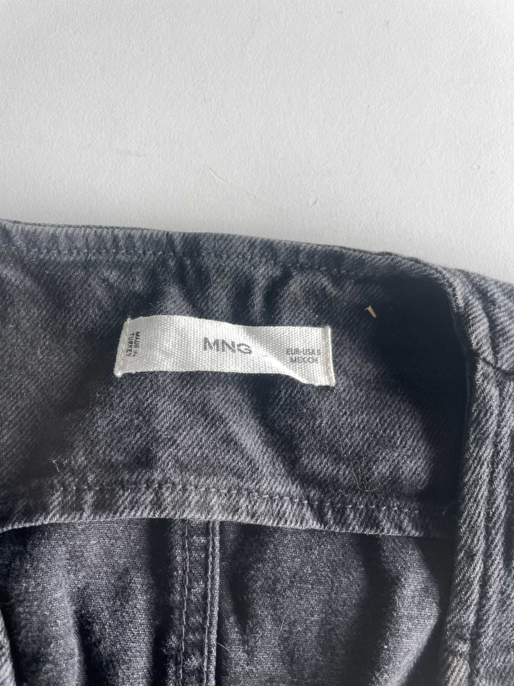 Vintage women MNG washed denim grey sleeveless jacket in S| L22 W17|SKU 5594