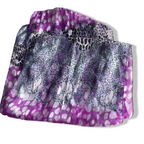Vintage women purple abstract viscose scarf| One size|L29 W12|SKU 5600