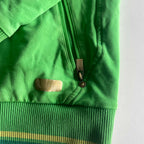 Vintage men Audimas Lietuva print green full zip hoodie in L| L28 W22| SKU 5602