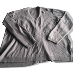 Vintage women cream button up double pocket knit sweater in L/XL| L25 W21|SKU 5604