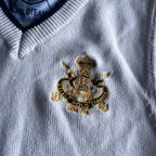 Vintage men white Polo ralph lauren sleeveless sweater in XL| L26 W19| SKU 5606