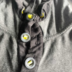Vintage men grey Mckenzie 1/4 button hoodie in XL| L28 W22|SKU 5609
