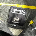 Vintage men grey Mckenzie 1/4 button hoodie in XL| L28 W22|SKU 5609