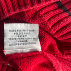 Vintage men red polo ralph lauren v-neck sleeveless sweater in S/M| L25 W16| SKU 5610