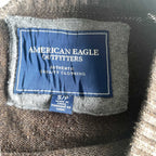 Vintage men brown american eagle outiftters knitted sweater in S| L26 W18| SKU 5612