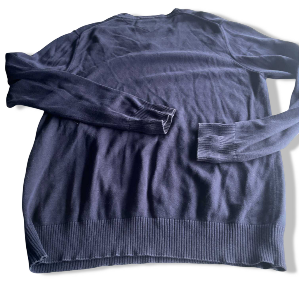 Vintage men Tommy hilfiger denim navy crew neck sweatshirt in L| L28 W21|SKU 5614