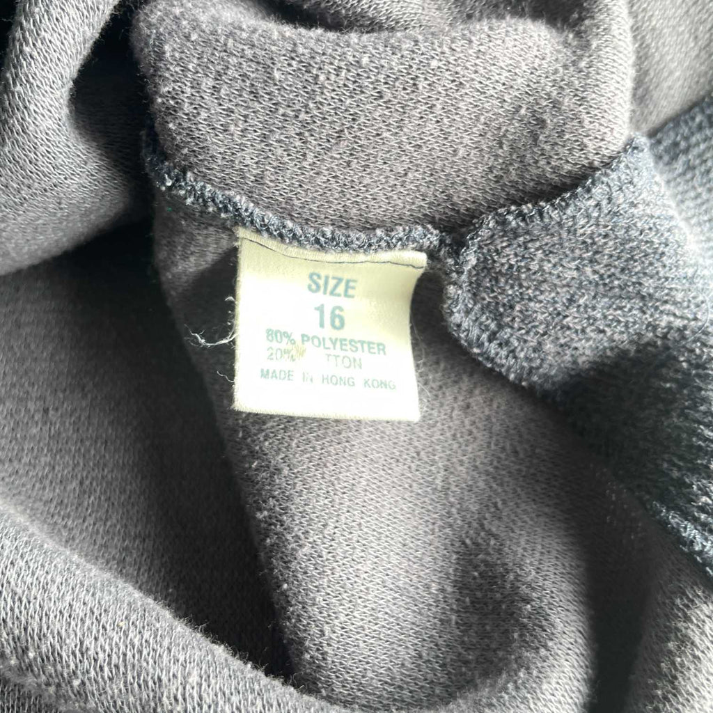 Vintage women Debenham grey polyester cotton sweatshirt size 16| L27 W23| SKU 5618