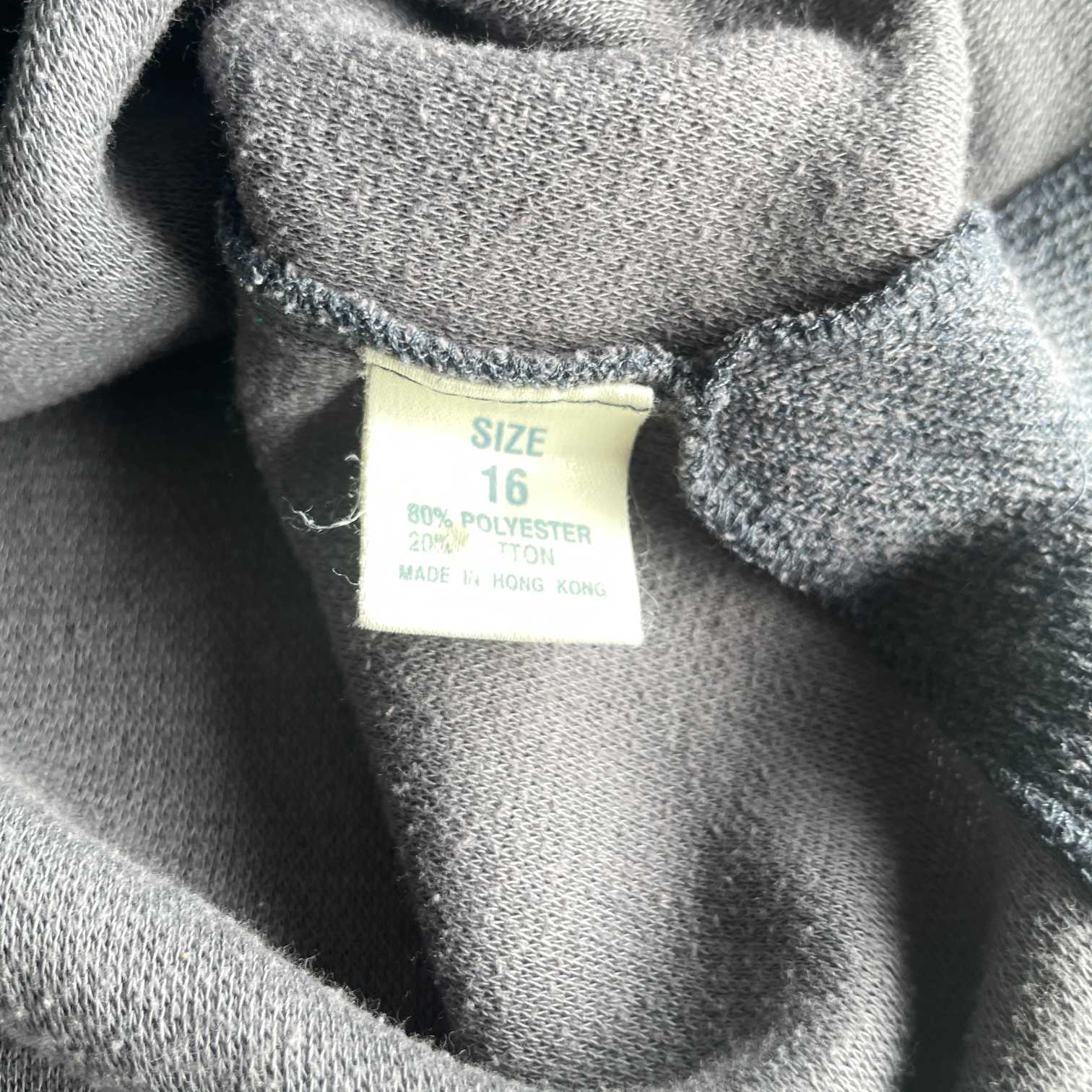 Vintage women Debenham grey polyester cotton sweatshirt size 16| L27 W23| SKU 5618