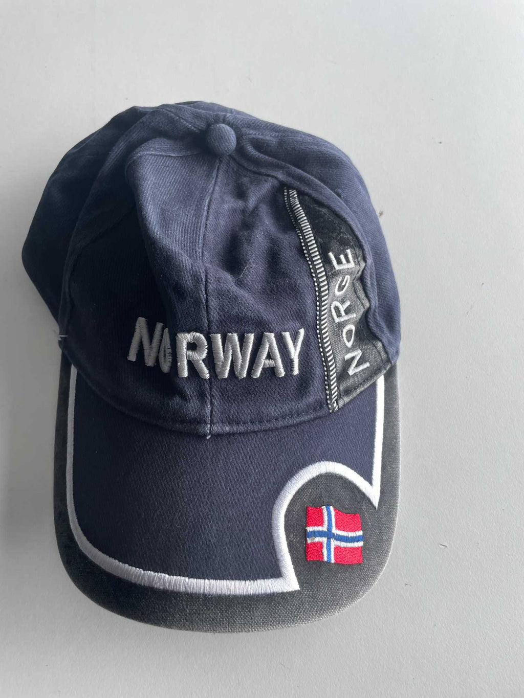 Vintage men Norway navy blue baseball cap | SKU 5622