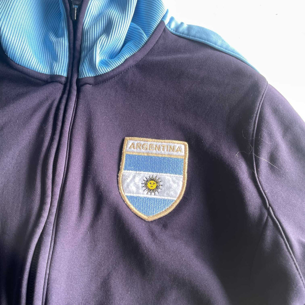 Vintage women blue Puma Argentina team full zip track jacket in S| L24 W16| SKU 5625