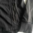 Vintage women black full zip wind breaker high neck track top in XL| L29 W18|SKU 5634
