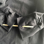 Vintage women black full zip wind breaker high neck track top in XL| L29 W18|SKU 5634