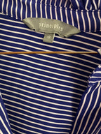 Vintage principles purple stripe long sleeve shirt size L