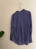 Vintage principles purple stripe long sleeve shirt size L
