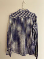 Vintage mens G-star raw plaid button up regular fit purple shirt size M