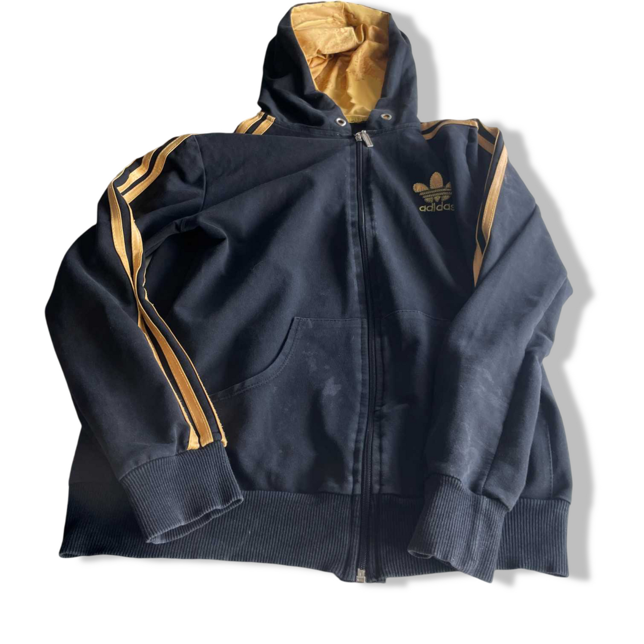 Vintage women Adidas original trefoil black full zip track jacket in M L25 W17 SKU 5655 weighnpayclothingstore