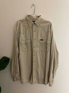 Vintage wrangler cream denim shirt size XL