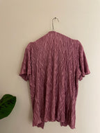Vintage Climax top curve purple women blouse size M