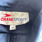 Vintage men navy Crane sports full zip wind breaker jacket in M|L30 W21| SKU 5666