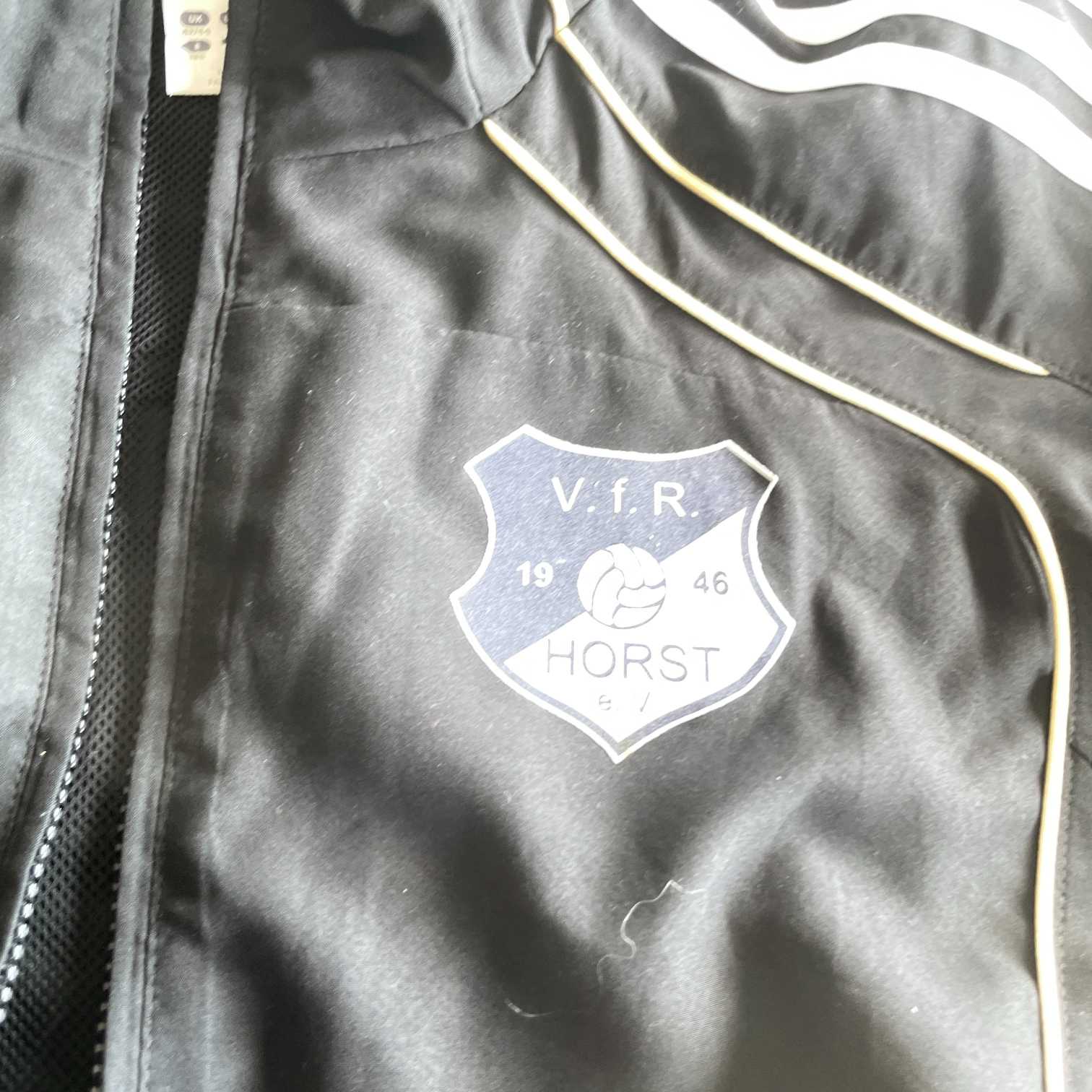 Vintage men Adidas Horst Nord sport black full zip track top in XXL|L34 W24|SKU 5669