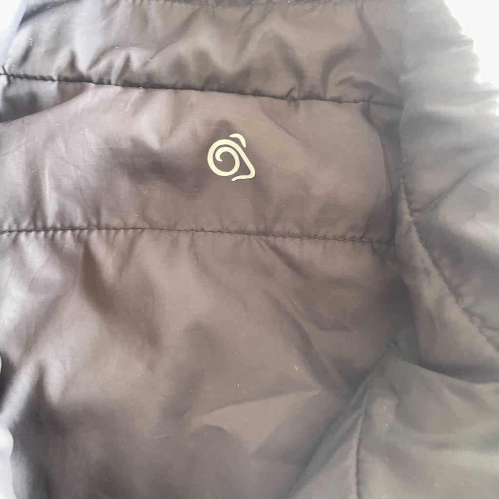 Vintage unisex Craghoppers grey black reversible sleeveless full zip jacket in L|L31 W25|SKU 5675