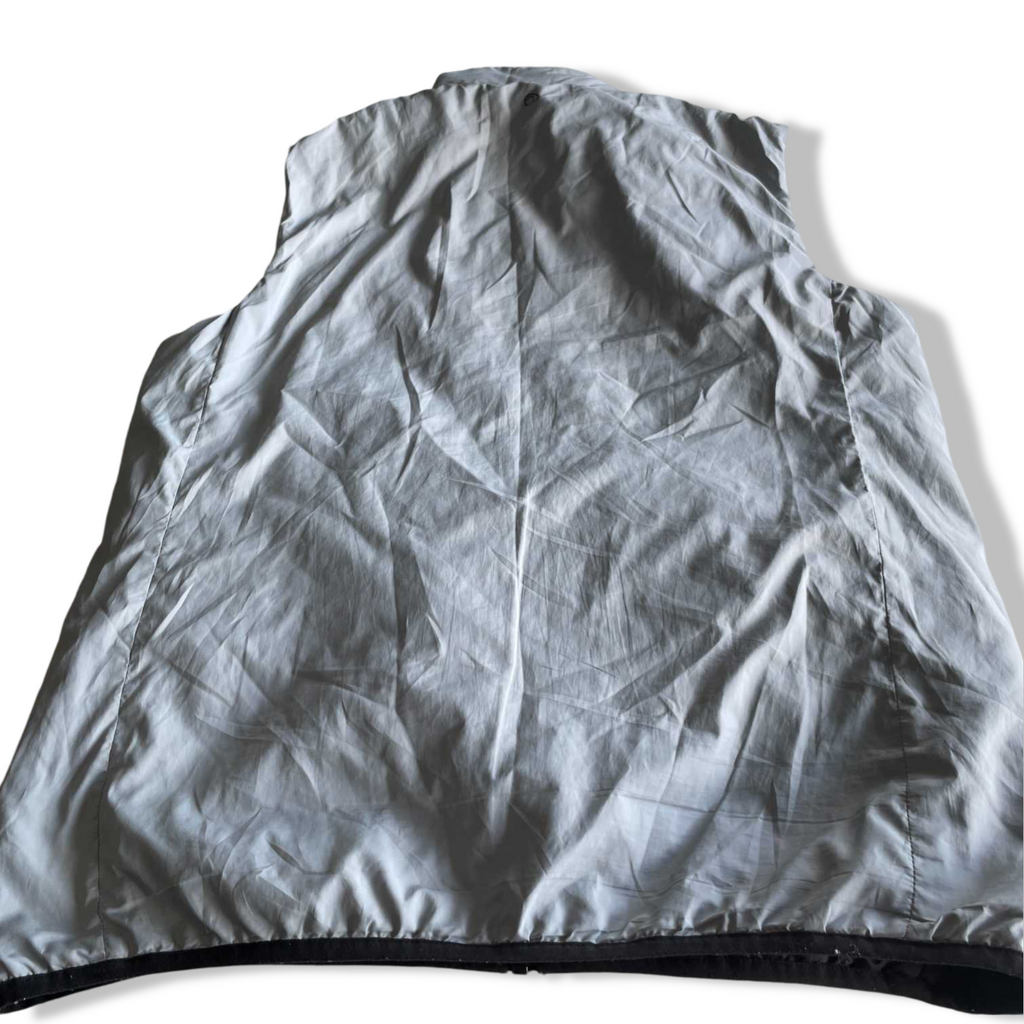 Vintage unisex Craghoppers grey black reversible sleeveless full zip jacket in L|L31 W25|SKU 5675