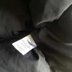 Vintage men black Unif puffer padded nylon polyester full zip hoodie in L|L28 W26|SKU 5676