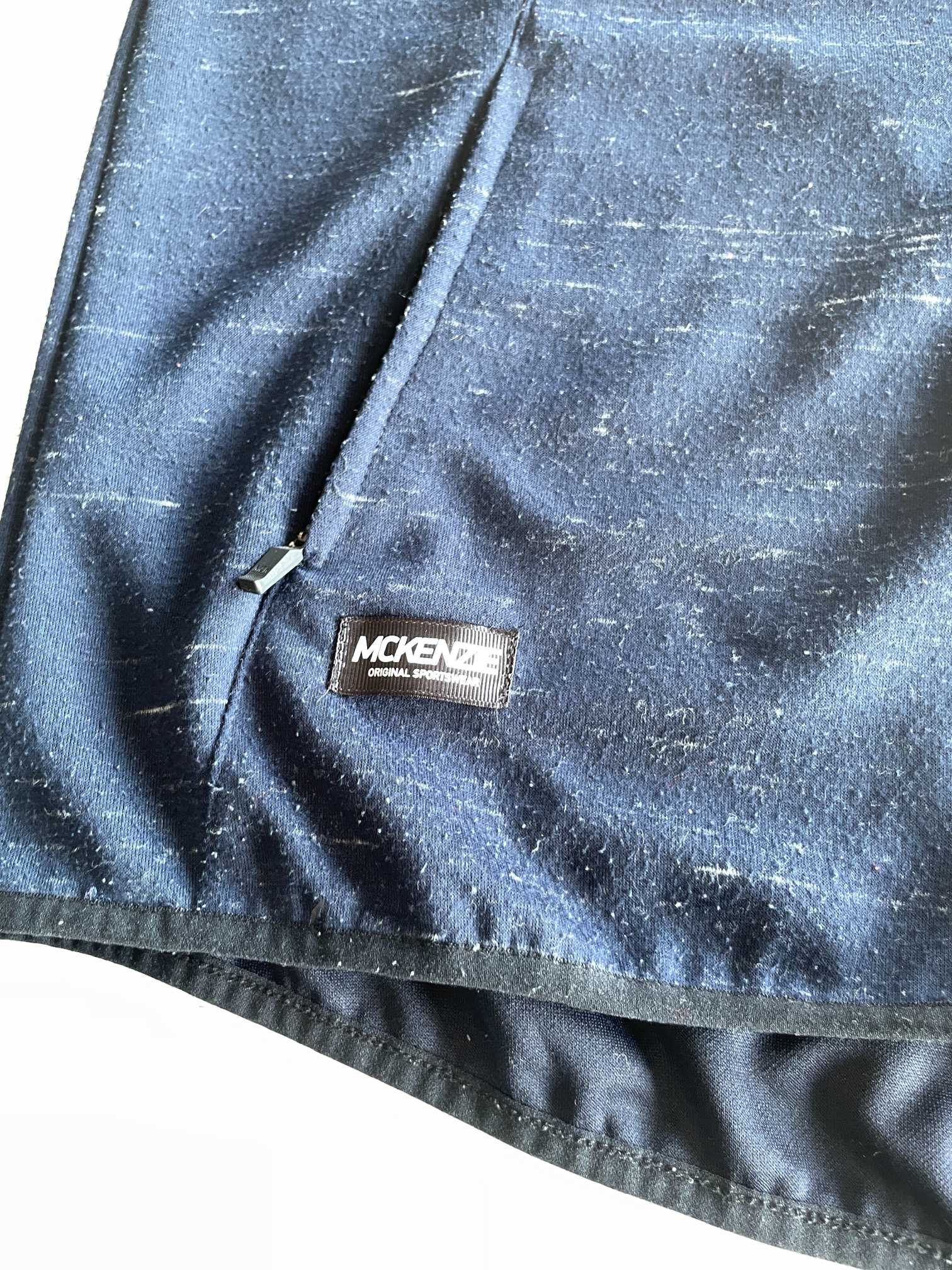 Vintage men Mckenzie navy blue full zip hoodie in L|L30 W22| SKU 5677