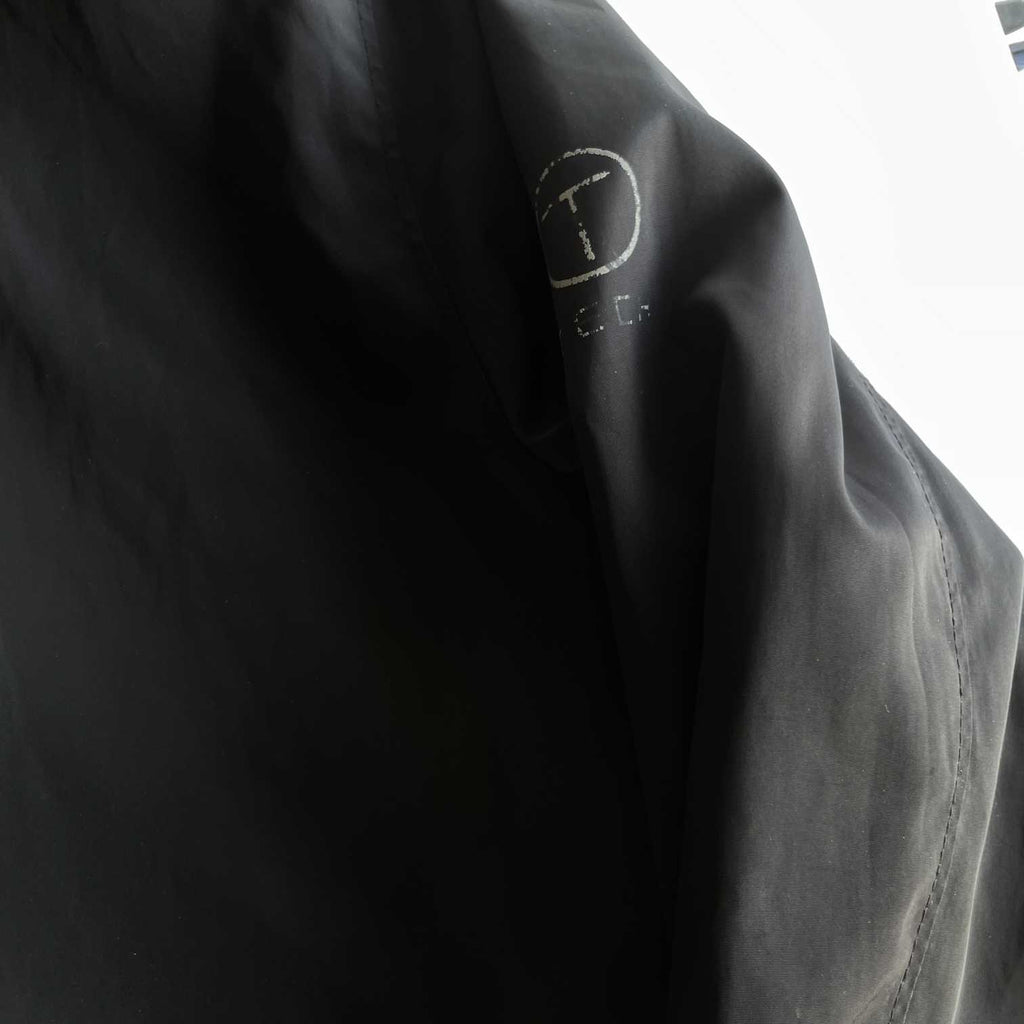 Vintage men black Sergio Tacchini full zip wind breaker jacket in M|L 31 W21| SKU 5678