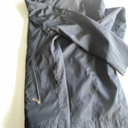 Vintage men black Sergio Tacchini full zip wind breaker jacket in M|L 31 W21| SKU 5678