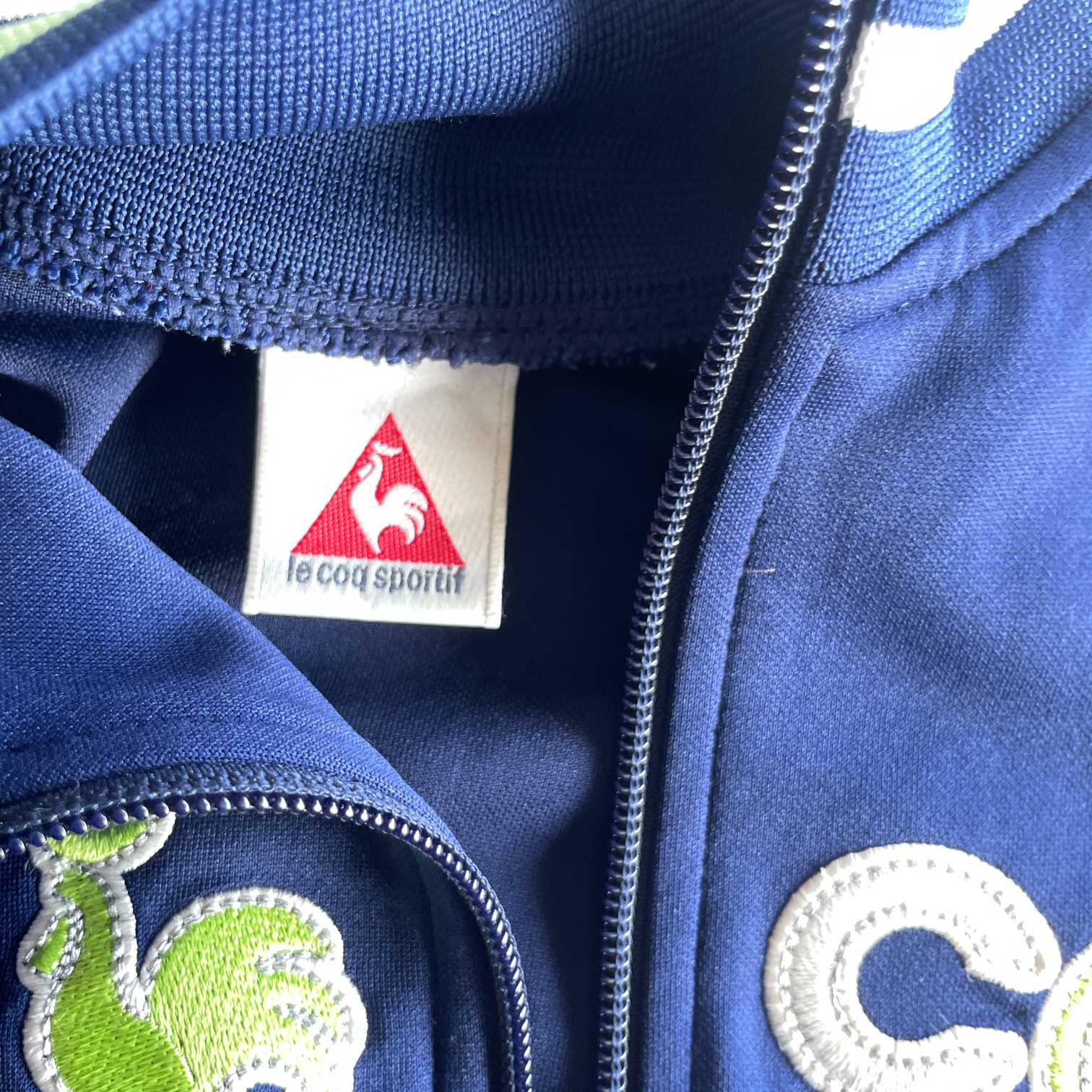 Vintage men Lecoq Sportif blue full zip bomber jacket in M|L24 W18|SKU 5679